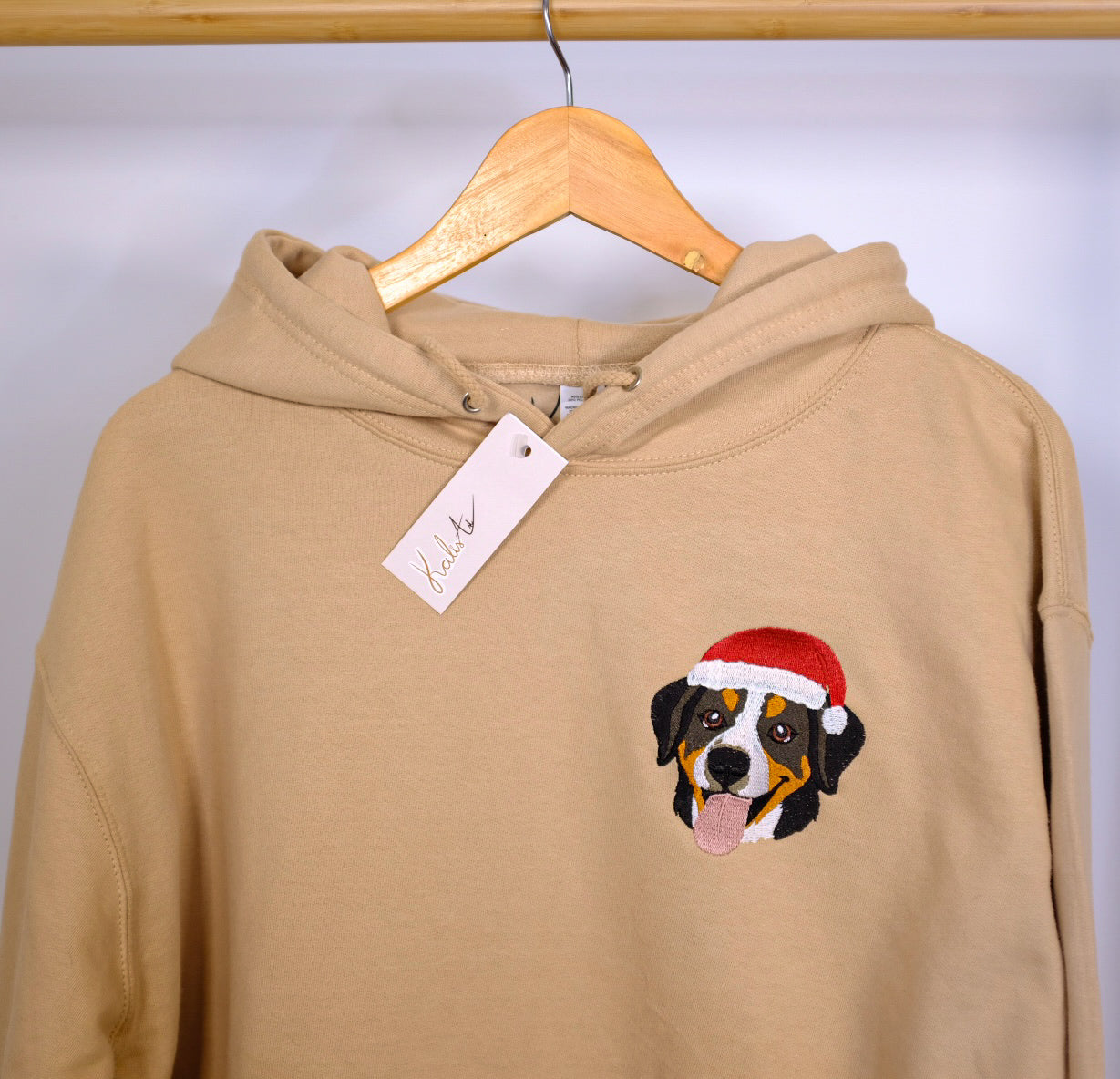 Hoodie - Personaliziran božični portret ljubljenčka