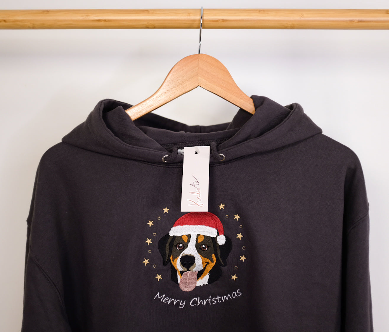 Hoodie - Personaliziran božični portret ljubljenčka