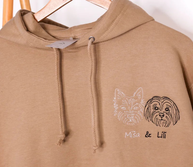 Hoodie - Personaliziran obris ljubljenčka